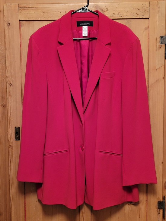 Jones New York Jackets & Blazers - Jones New York Bright Fuchsia Blazer Jacket - Size 24W